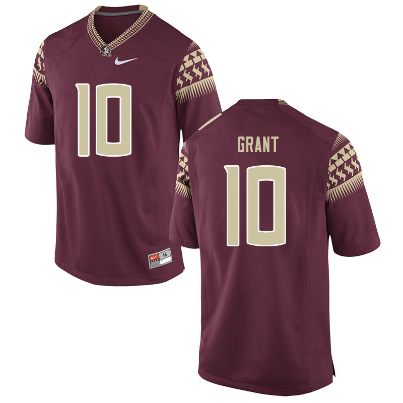 Men #10 Anthony Grant Florida State Seminoles College Football Jerseys Sale-Garent - Click Image to Close